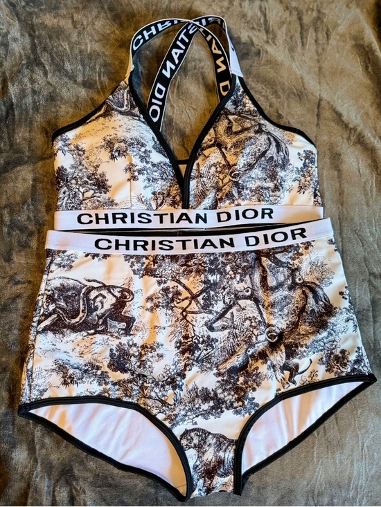 Dior Other - Dior Women's One-Piece Swimsuit in Black & White Toile🌷🌷